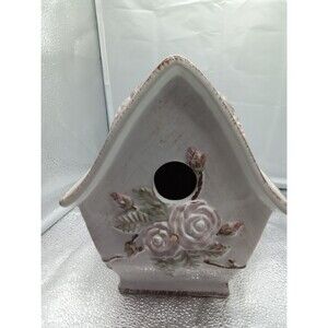 Midwestern Homes Birdhouse White Pink Green